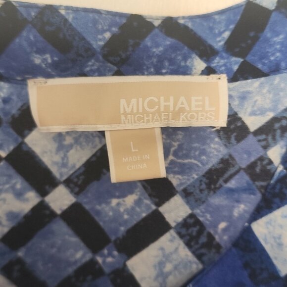 MICHAEL Michael Kors Zip Pockets Blouse Size Large - Picture 3 of 4